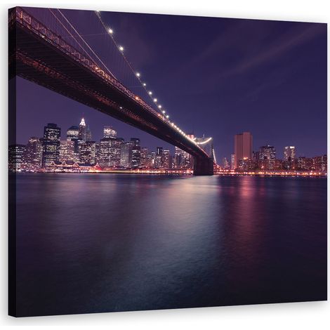 Tableau sur toile Pont de Brooklyn New York 60x60 (1/5)