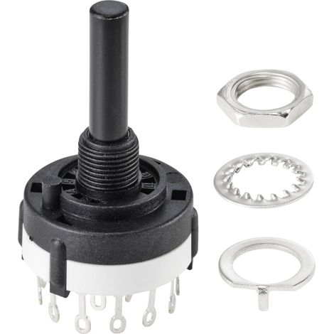 TRU COMPONENTS TC-9415604 SR26A4-4-3-R-29 Commutateur rotatif 250 V 150 mA 12 x 30 ° 1 pc(s) Y320792 (1/5)