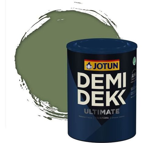 Peinture Bois - DEMIDEKK ULTIMATE - Satinée - RAL 6011 - 0,75L - Extérieur/Intérieur (1/2)