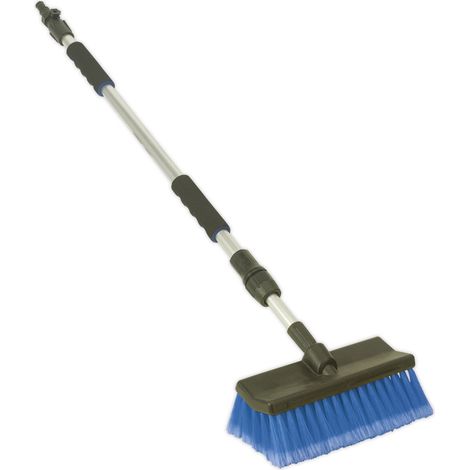 Sealey CC50 Large Angled Flo-Thru Brush with 1.7m Telescopic Handle
