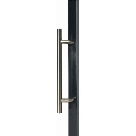 Paar Marschallstab Edelstahl 304 Griff Rechtszug Ø38 L.1800 Achse 1500mm INOX IMPORT - 696