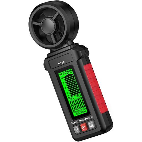 Ce mini anémomètre, avec affichage de la température et de la direction du vent, est idéal pour la climatisation des voiliers et la surveillance météorologique. Multicolore. (1/5)