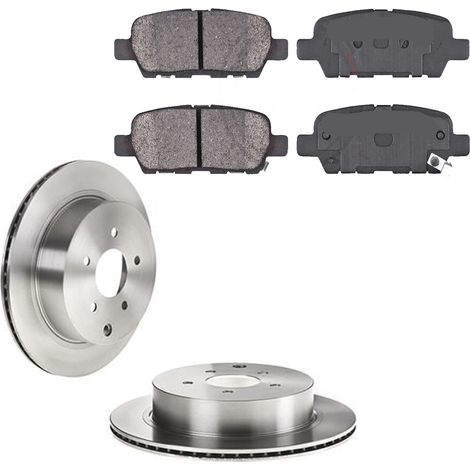 KIT FRENI POSTERIORI compatibile con INFINITI Q70 (Y51), QX70 - DISCHI + PASTIGLIE OEM: FDB4324, FDB4312 / 17698 /SOSTITUZIONE DIRETTA/BASSA POLVERE/SILENZIOSO (1/5)