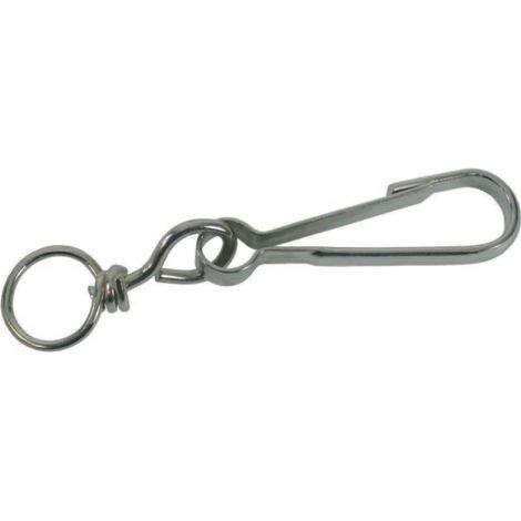 Moschettoni simplex con givolare in acciaio zincato - mm.30