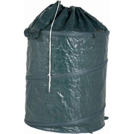 Pop-Up Gartensack 160L, Polyethylen 56x56x65 cm, Springrahmen (1/3)
