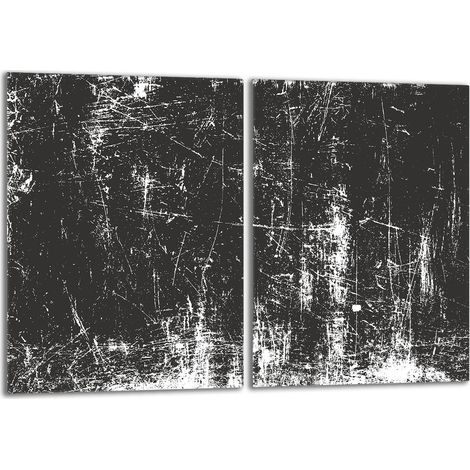 Glasschutzplatte für Herd 2x40x52 Grau (1/5)