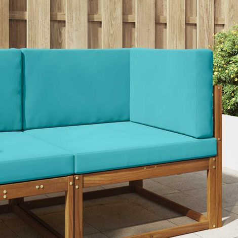 vidaXL Coussin de canapé d'extérieur 3 pcs Turquoise Polyester (1/5)