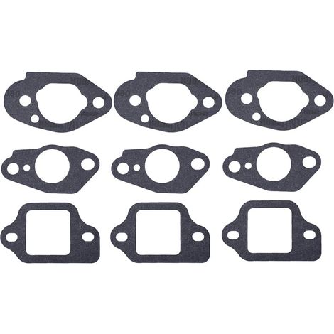 3 Ensembles Compatible avec joints de carburateur pour tondeuse à gazon Honda GCV135 GCV160 GCV190 GSV190 HRS216 HRT216 HRB216 HRR216 HRZ216 Remplace 16212-Zl8-000 16221-883-800