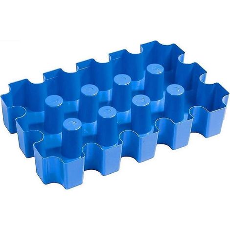 Moule à glaçons 34x22x6 cm bleu plastique pour bière