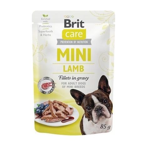 Sachet Brit Care Mini Lamb 85 g - Nourriture humide pour petits chiens