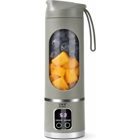 Blender Portable Rechargeable Aield Vert Militaire 3,7 V, pour Jus à la Maison et en Voyage (1/5)
