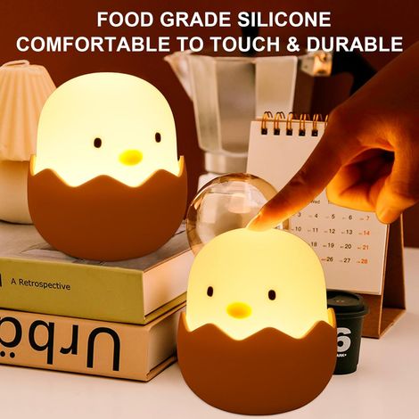 Luz de Noche para Niños, Silicona, Con Función de Atenuación Táctil, Portátil para Habitación Infantil, Salón y Dormitorio (1/5)