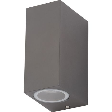 Litecraft Richmond Wall Light Outdoor Up & Down Garden GU10 Fitting - Anthracite (1/5)