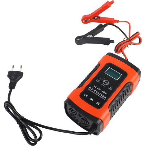Ortviai Chargeur de Batterie Automobile 12 V 5 A avec Affichage LCD Numérique, Mode Été/Hiver et Réparation par Impulsions (1/5)