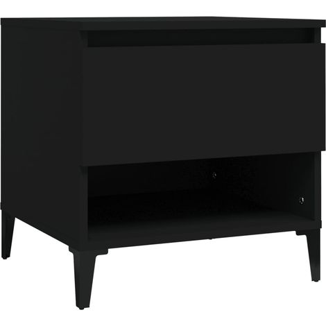 Maison Exclusive - Beistelltisch Schwarz 50x46x50 cm Holzwerkstof