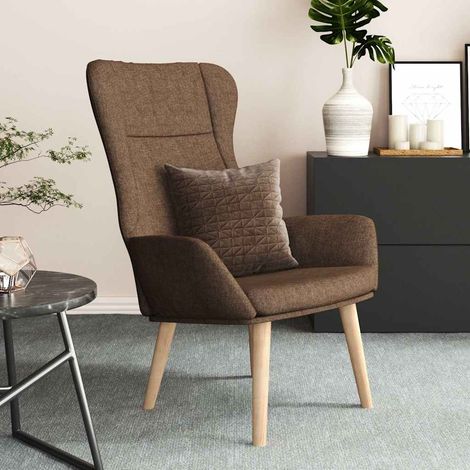 vidaXL Sillón de relax de tela marrón (1/5)