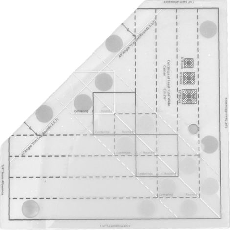 Règle Patchwork Professionnelle en Acrylic avec Grille et Échelle de Précision pour Couture DIY (1/5)