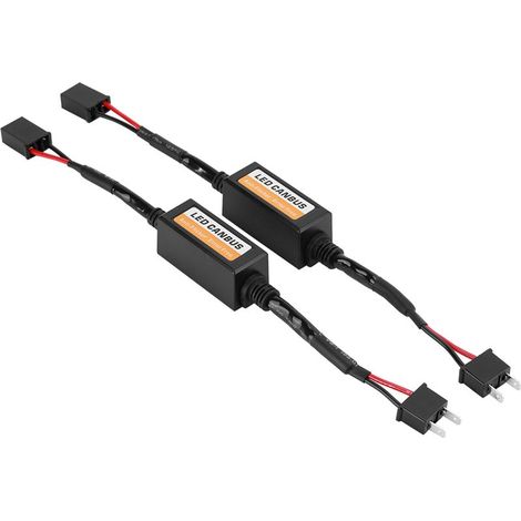 2-teiliger Canbus-LED-Scheinwerferdecoder mit Antiflimmerwiderständen und Fehlerkorrektur für H7 (1/5)