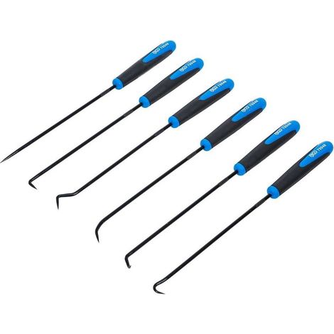 Jeu de Crochets Extra Longues 245 mm - 6 pcs - Acier Résistant - Fixation Fiable et Pratique - D-Work (1/5)