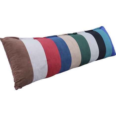Almohada multicolor de imitaci贸n de terciopelo (1/3)