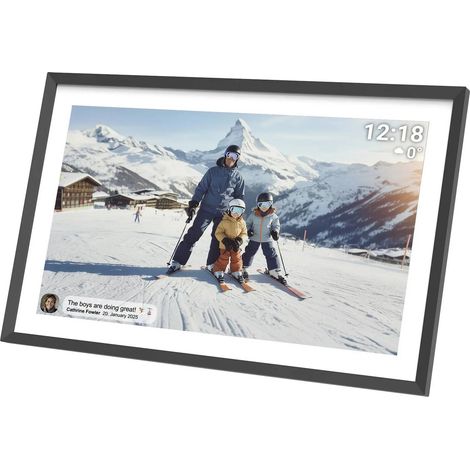 [GEBRAUCHT] B-Ware Denver Digitaler Bilderrahmen Fotorahmen Touch Frameo Speicher Schwarz 10,1 Zoll