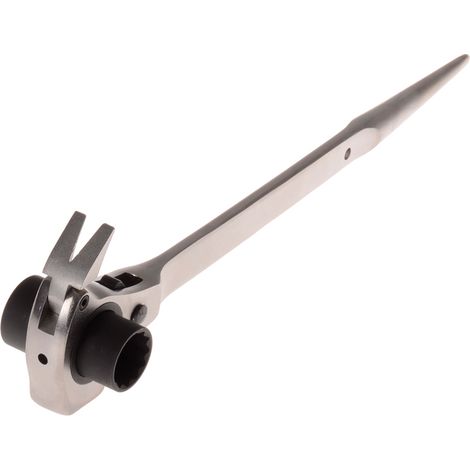 Projahn Gerüstbauerschlüssel 4-in-1, Gerüstknarre, Ratschenschlüssel, 19/22 mm