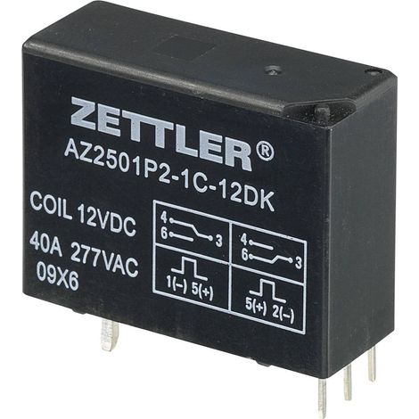Zettler Electronics AZ2501P2-1C-12DK Relè per PCB 12 V/DC 50 A 1 scambio 1 pz. (1/5)
