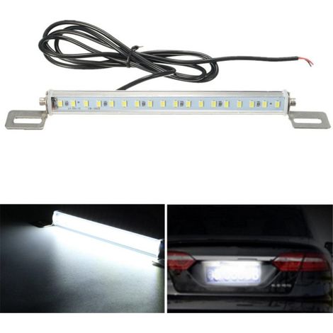 TRADE SHOP - Strip Led Bianco Freddo Per Targa 15w 12v Retromarcia Retro Marcia Universale -