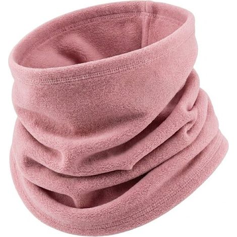 Cache-cou chaud et polyvalent en polaire douce de style japonais et coréen pour l'automne hiver, avec boutons réglables, masque de cyclisme coupe-vent et anti-poussière. (1/5)