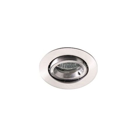 Spot BE BEST 1/4 de tour IP65 BBC GU5.3 rond orientable, alu brossé IP65 - EUROPOLE - 256523