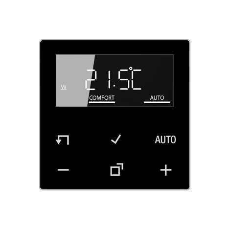JUNG HOME Raumthermostat-Display, Serie AS/A, schwarz BT A 1791 SW