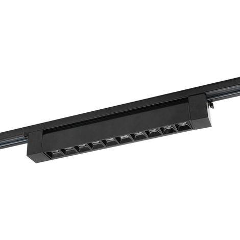 Projecteur Linéaire sur Rail Monophasé 20W 33cm Noir - Blanc Chaud 2300K - 3500K - SILAMP