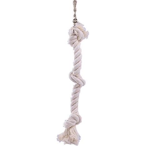 1 Corde D'escalade, Coton, Nœuds, Crochet Métallique, Pour Cage Oiseau