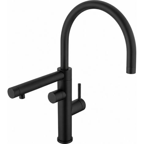 Rubinetto cucina con bocca orientabile e sistema di filtrazione indipendente Nero opaco Paini Special 64NS643TCFA Nero opaco (1/4)