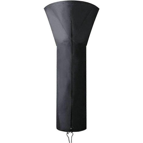 Housse pour chauffage de terrasse avec fermeture éclair, imperméable, anti-poussière, coupe-vent, résistante aux UV et à la neige, 226 x 91 x 54 cm