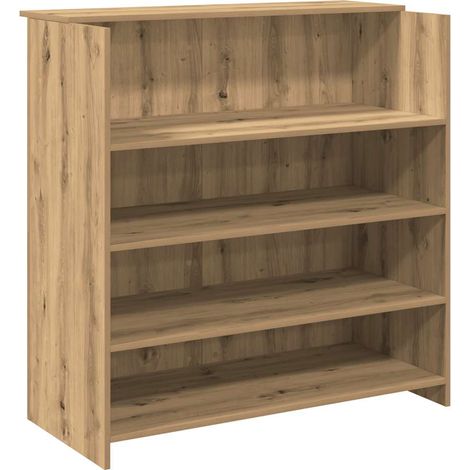 Maison Exclusive - Mostrador de recepción roble artisian 100x50x1