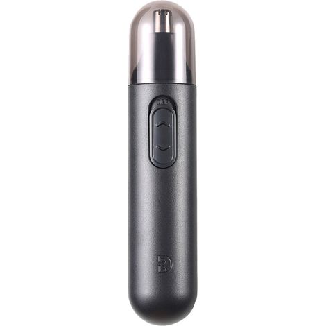 Tondeuse à poils de nez pour hommes, tondeuse électrique indolore pour poils des oreilles, du nez et du visage avec 1 lame, portable et fonctionnant sur piles (piles non incluses). (1/5)