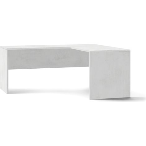 Scrivania angolare destro ufficio studio moderno Simply Extra DX - Bianco