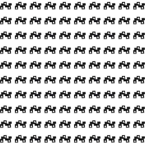 Lot de 100 clips composites en acier inoxydable, fixations invisibles (1/5)