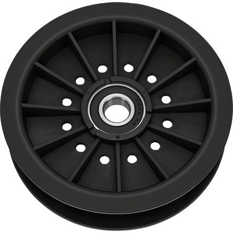 Poulie de renvoi plate pour tondeuse à gazon Hustler 784504 - Installation facile - Résistante à l'usure - Remplacement de la poulie de renvoi 109-0977 (1/5)