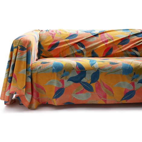Housse de Canapé et Dessus de Lit 180x270 100% Coton Percalle, Plaid Canape Grande Taille, Couverture de Protection Dessus de Lits et Couvre-Lits Housses Multi Usage (1/5)