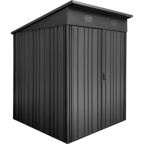 Hoggar – Caseta de Jardín Metálica 2,82m2 Pioneer Y30 – Columnas en V – Estructura Autoportante – Puertas Reforzadas – Cobertizo Exterior 162x174x207cm