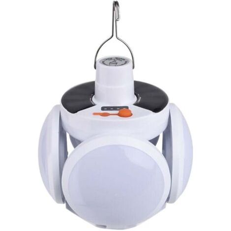 Lanterne Camping LED, Luminosité Réglable Eclairage Camping Etanche, Portable Lampe LED Rechargeable à énergie (1/4)