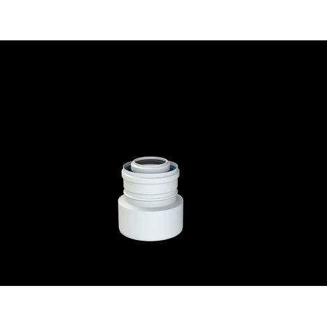 Brötje Réduction concentrique ADT80/125-60/100 AL/PPS blanc, 7308355