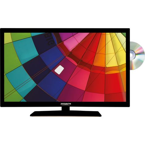ANTARION TV LED 18.5" 47cm Téléviseur DVD Intégré Camping Car 12V