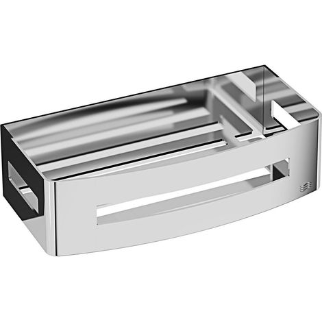 Inda - Handschuhfächer L.22 H.6 cm abnehmbar aus poliertem Stahl