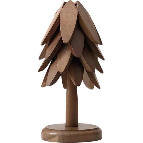Dessous de plat en bois, forme arbre (1/5)