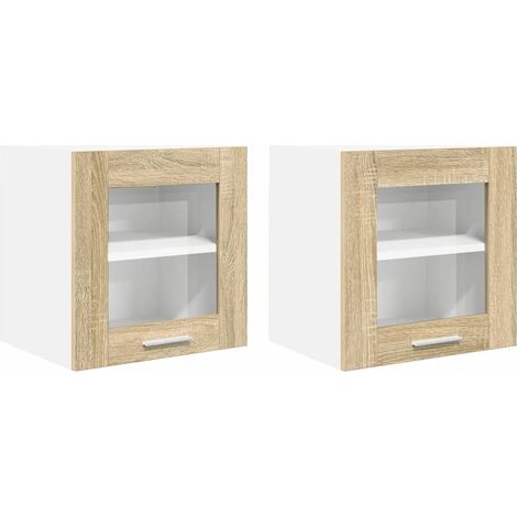 Armadio pensile moderno 40 x 31 x 40 cm grande spazio di archiviazione durevole in legno ingegnerizzato rovere sonoma 020053246