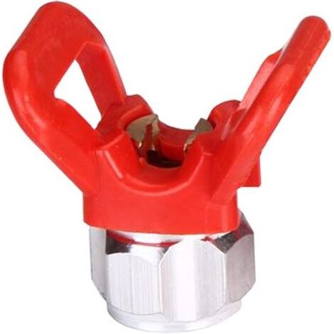 Airless Peinture pulvérisateur Pistolet buse Garde buse siège de Remplacement Outil Universel Rouge Nouvelle Base Outil Plat Facile à Utiliser (1/5)