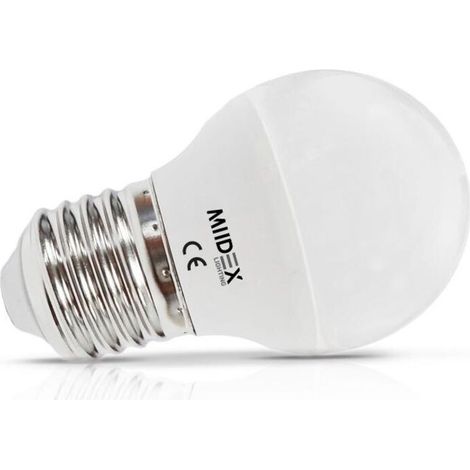 Ampoule LED E27 Bulb G45 Dimmable 6W - Blanc Chaud 3000K - Ampoule LED E27 Bulb G45 Dimmable 6W - Blanc Chaud 3000K (1/4)
